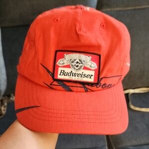 NWOT, Billabong X Budweiser Red Vacay Cap  with Logo Patch